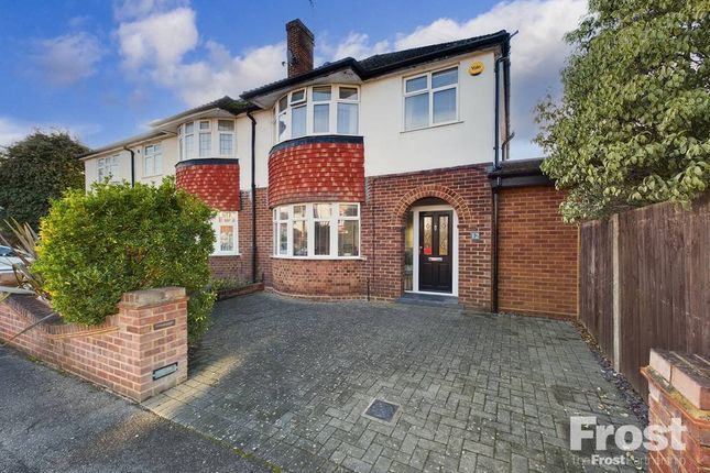 Thumbnail Semi-detached house for sale in Southfields Avenue, Ashford, Surrey