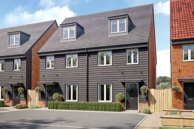 Thumbnail Semi-detached house for sale in "The Braxton - Plot 298" at Heron Rise, Wymondham
