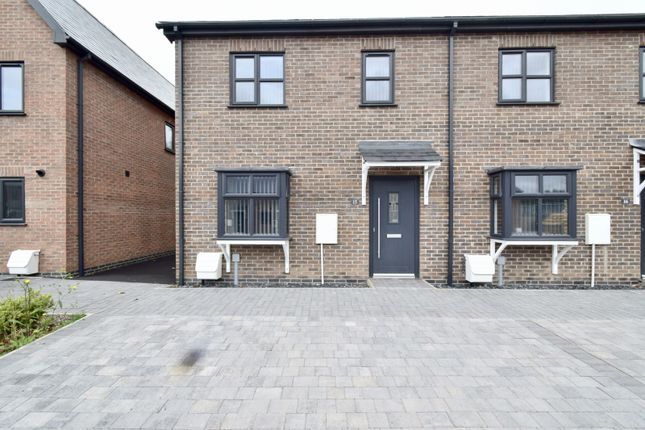 Thumbnail End terrace house for sale in Willow Close, Leicester