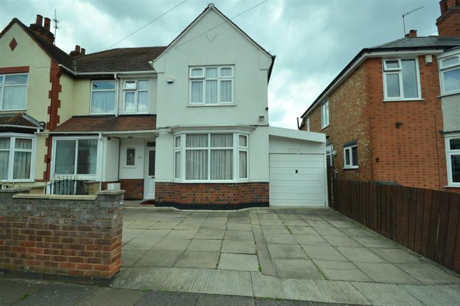 Thumbnail Semi-detached house for sale in Staveley Road, Leicester