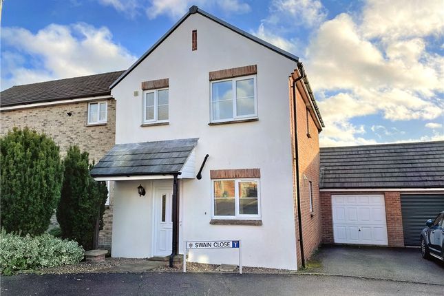 Thumbnail Link-detached house for sale in Swain Close, Axminster