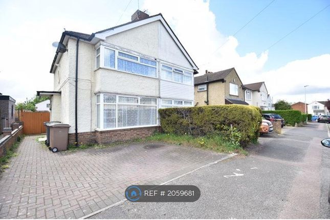 Thumbnail Semi-detached house to rent in Whitefield Avenue, Luton