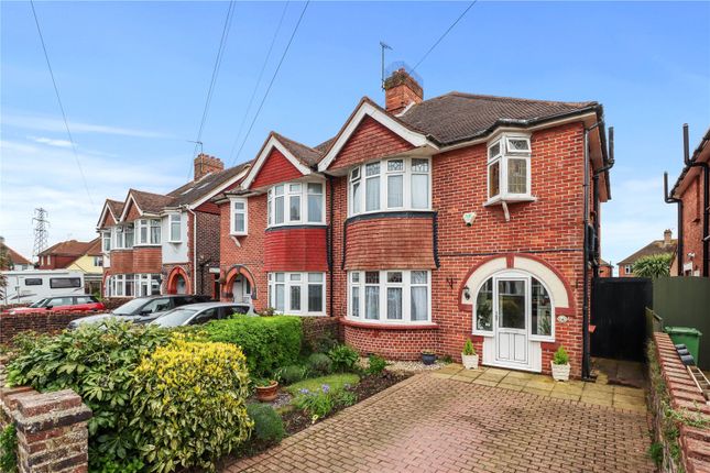 Thumbnail Semi-detached house for sale in Kinfauns Avenue, Eastbourne, East Sussex