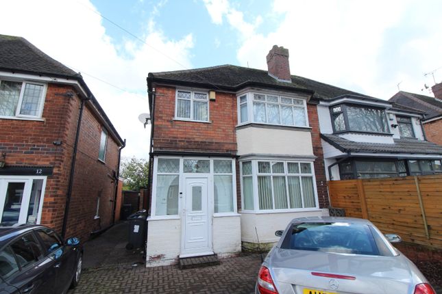 Thumbnail Semi-detached house to rent in Croft Road, Birmingham, West Midlands