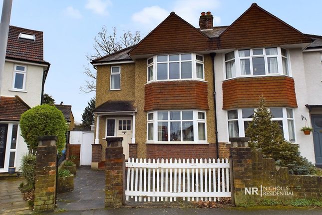 Semi-detached house for sale in Selwood Road, Chessington, Surrey.