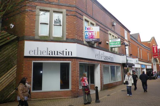 Retail premises to let in 9-11 Low Street, Sutton In Ashfield, Nottinghamshire