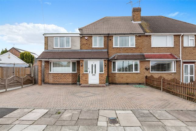 Thumbnail Semi-detached house for sale in June Avenue, Leicester, Leicestershire
