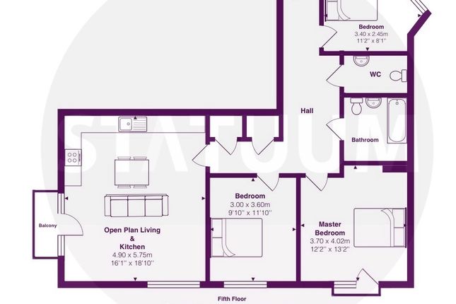 Flat to rent in John Wetherby Court West, High Street, Stratford, London