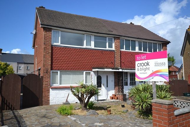 Thumbnail Semi-detached house to rent in Hillview Crescent, Newport