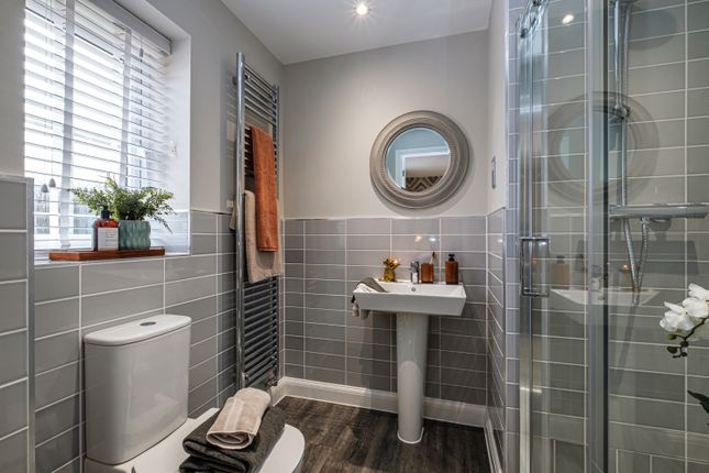 Shower Room With Grey Tiled Walls