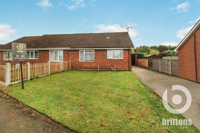 Thumbnail Semi-detached bungalow for sale in Langley Road, South Wootton, King's Lynn