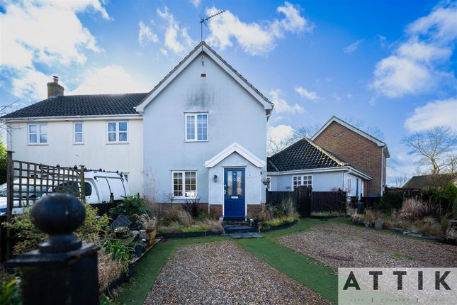 Semi-detached house for sale in The Poplars, Spexhall, Halesworth