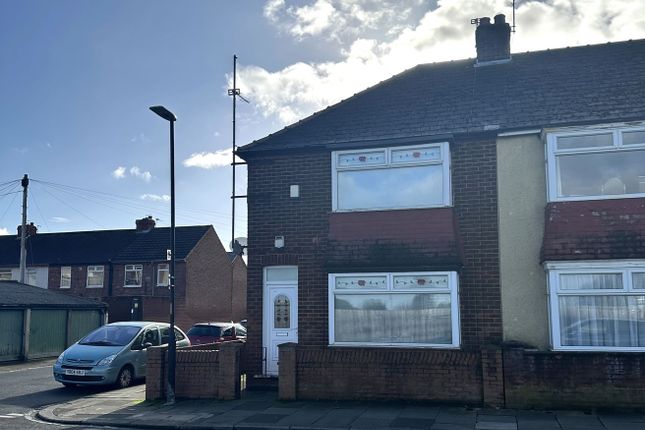 Thumbnail End terrace house for sale in Chester Road, Hartlepool, Durham