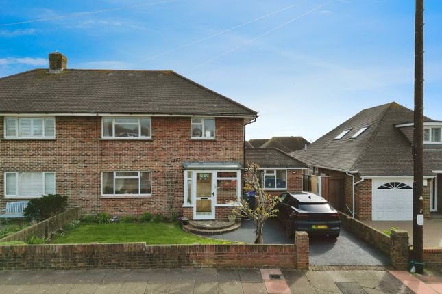 Thumbnail Semi-detached house for sale in Patricia Avenue, Goring-By-Sea, Worthing, West Sussex
