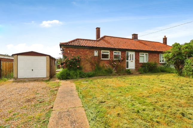 Thumbnail Semi-detached bungalow for sale in Church Road, South Lopham, Diss