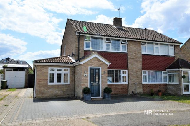 Thumbnail Semi-detached house for sale in Poplar Crescent, West Ewell, Surrey.