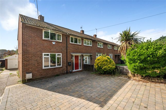 Thumbnail End terrace house for sale in Lambourne Crescent, Sheerwater, Woking, Surrey