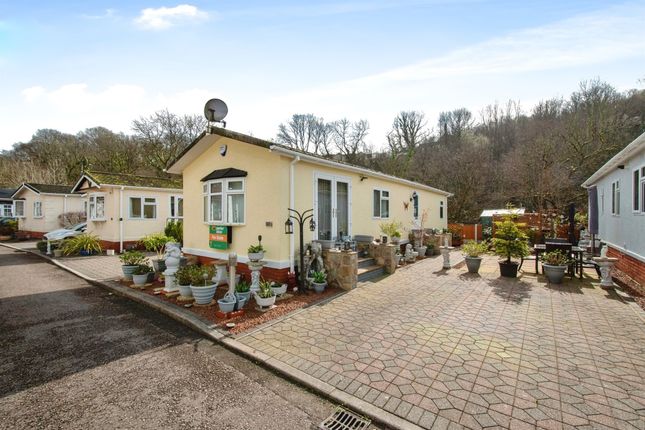Thumbnail Mobile/park home for sale in Woodlands Residential Park, Quakers Yard, Treharris
