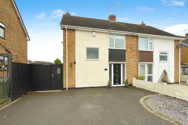 Thumbnail Semi-detached house for sale in Prince Albert Drive, Glenfield, Leicester
