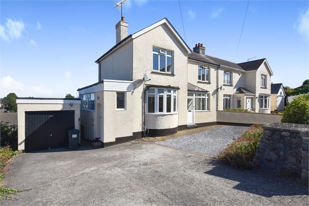 Semi-detached house for sale in Seymour Road, Knowles Hill, Newton Abbot, Devon.