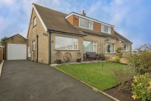 Thumbnail Semi-detached bungalow for sale in Greenfield Close, Sowood, Halifax