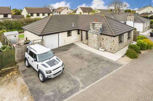 Detached bungalow for sale in Gwendrona Way, Helston, Cornwall