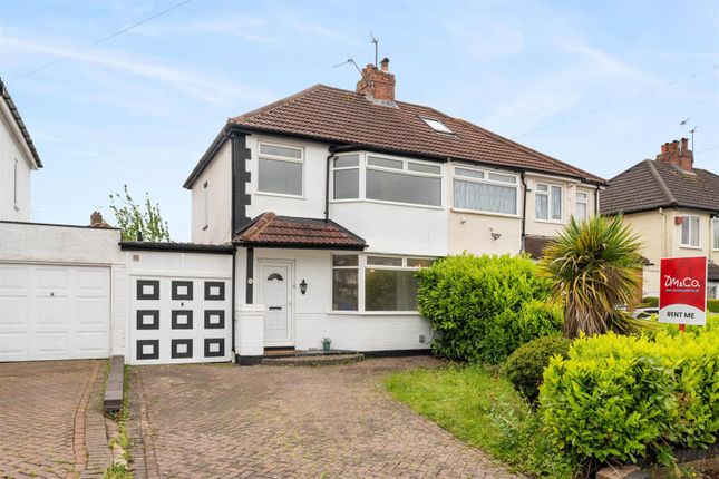 Thumbnail Semi-detached house to rent in Yoxall Road, Shirley, Solihull