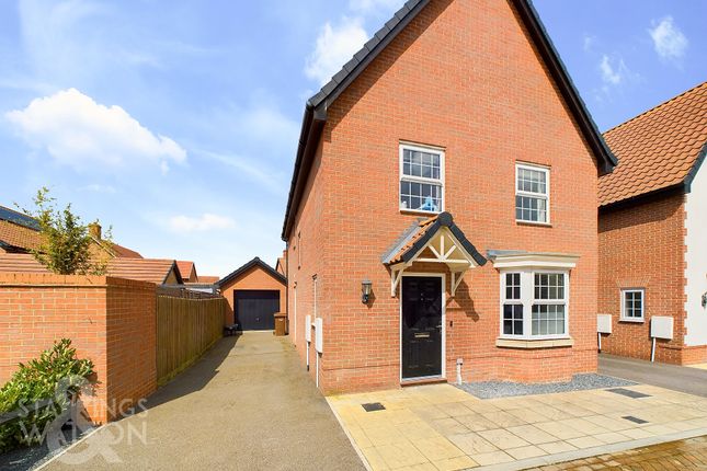 Thumbnail Detached house for sale in Culyers Close, Poringland, Norwich