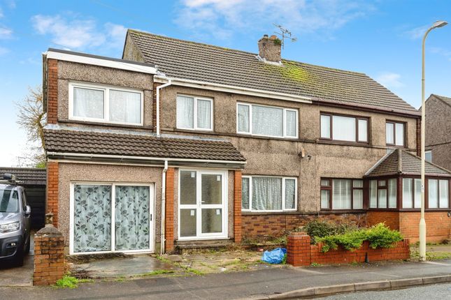 Thumbnail Semi-detached house for sale in Llangewydd Road, Bridgend