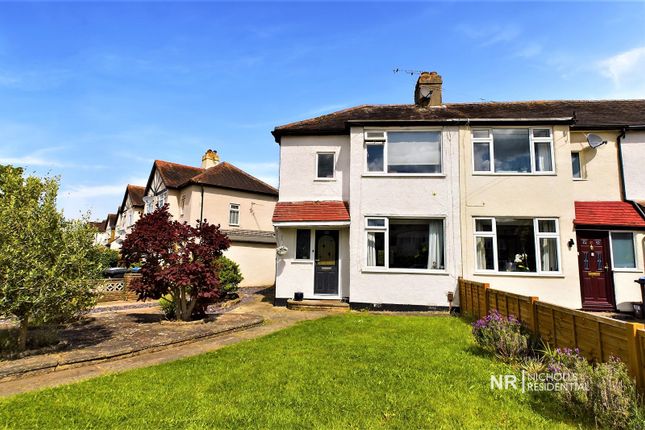 Thumbnail End terrace house for sale in Maltby Road, Chessington, Surrey.