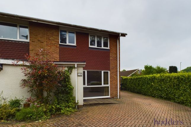 Thumbnail End terrace house for sale in Malvern Close, Ottershaw, Surrey