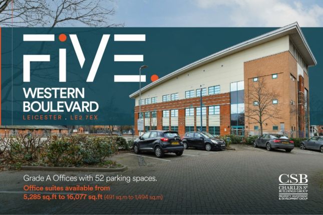 Thumbnail Office to let in Western Boulevard, Leicester, Leicestershire