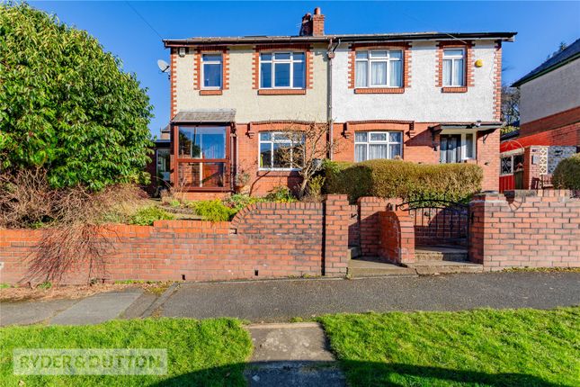 Thumbnail Semi-detached house for sale in St. Marys Drive, Greenfield, Oldham, Greater Manchester