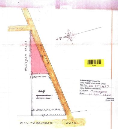 Land for sale in Wellingborough Road, Olney