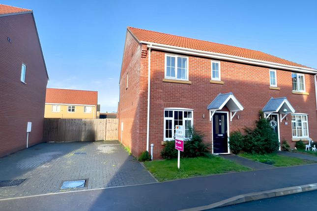 Thumbnail Semi-detached house for sale in Sayers Crescent, Wisbech St. Mary, Wisbech