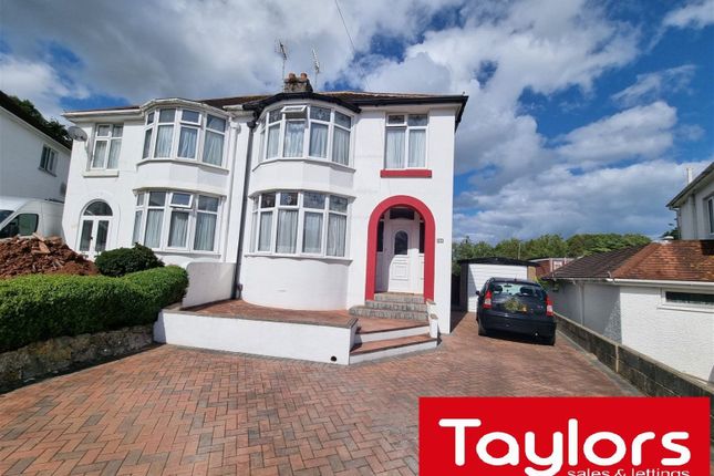 Semi-detached house for sale in Banbury Park, Torquay
