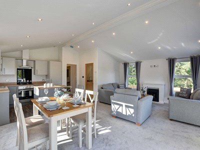 Thumbnail Mobile/park home for sale in Maesmawr Farm Resort, Moat Lane, Caersws, Powys
