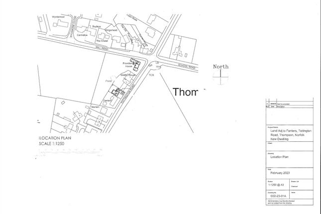 Land for sale in Tottington Road, Thompson