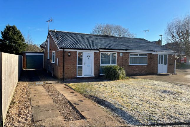 Thumbnail Semi-detached bungalow for sale in Hobby Close, Broughton Astley, Leicester