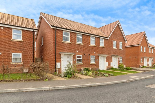 Thumbnail End terrace house for sale in Waller Drive, Attleborough