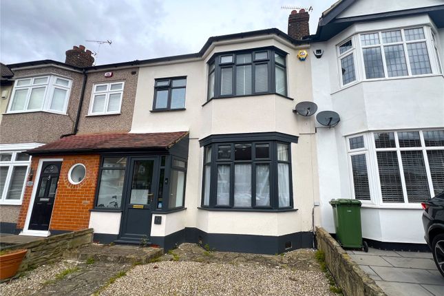 Thumbnail Terraced house to rent in Woodfield Drive, Gidea Park, Romford