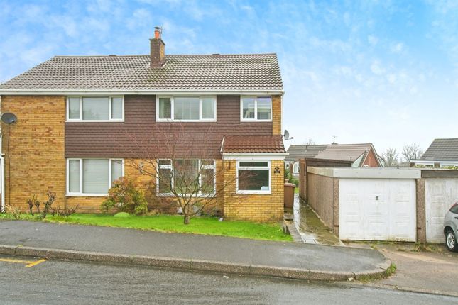 Semi-detached house for sale in Raglan Court, Caerphilly