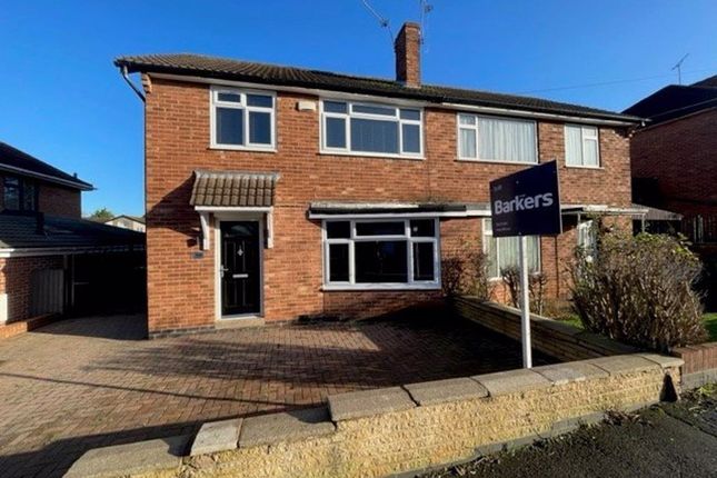 Thumbnail Semi-detached house to rent in Rosemead Drive, Oadby, Leicester