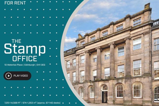 Thumbnail Office to let in 10-14 Waterloo Place, Edinburgh, Scotland
