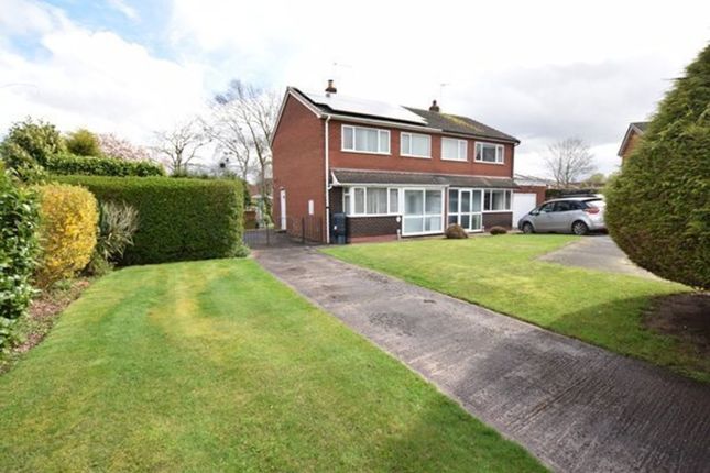 Semi-detached house for sale in Holly Close, Market Drayton, Shropshire