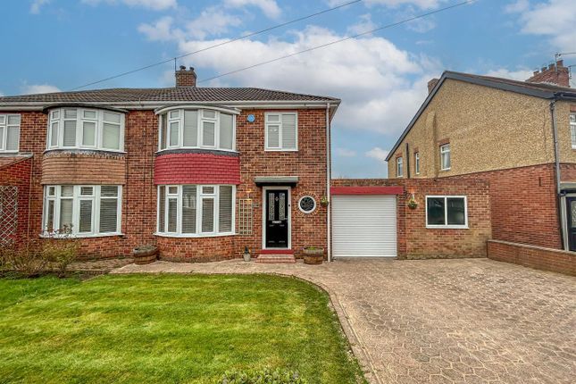Thumbnail Semi-detached house for sale in Birchwood Avenue, North Gosforth, Newcastle Upon Tyne