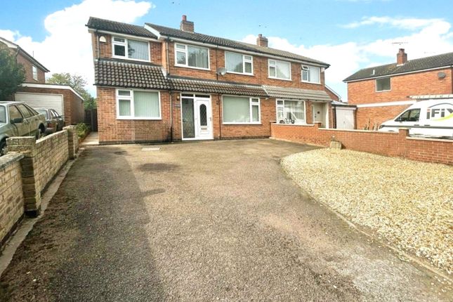 Thumbnail Semi-detached house for sale in Critchlow Road, Huncote, Leicester, Leicestershire