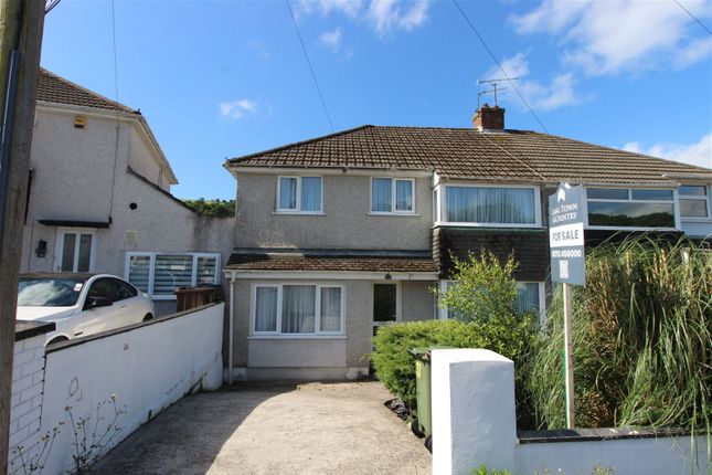 Thumbnail Semi-detached house for sale in Broomfield Drive, Hooe, Plymouth.