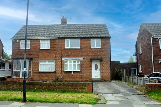 Thumbnail Semi-detached house for sale in Brenkley Avenue, Shiremoor, Newcastle Upon Tyne