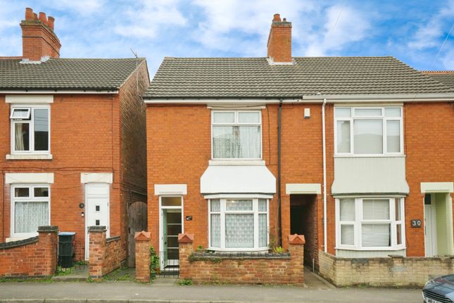 Thumbnail End terrace house for sale in Crescent Road, Hugglescote, Coalville, Leicestershire